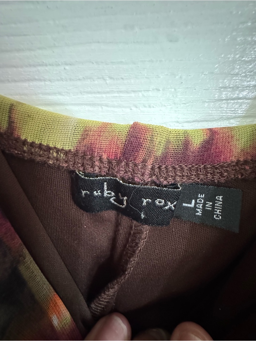 Ruby Rox Y2K Tie-Dye Ruched Midi Dress - Picture 4 of 4